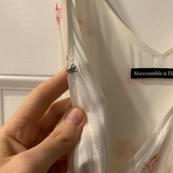 Abercrombie floral wrap midi dress - Picture 5 of 8